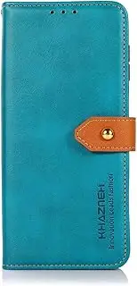 [YukeTop] Case for Oppo A96 5G, PU Leather Flip Folio Wallet Cover, with Card Slots, Case Cover for Oppo A96 5G.(Blue)