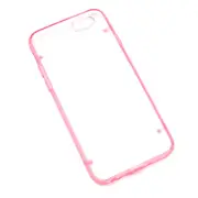 Apple iPhone 6 6s Case Bumper Cover Protective Protector Hard - Clear Back PINK