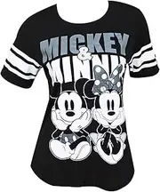 [Disney] Mickey & Minnie Mouse Women's Football Style T-Shirt