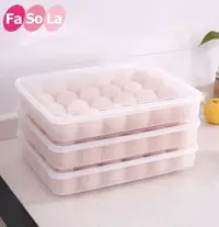 在飛比找樂天市場購物網優惠-廚房大號多格冰箱裝雞蛋收納盒家用塑料食品包裝保鮮放雞蛋托盤