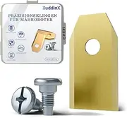 [KuddinX] Robust Robotic Lawnmower Blades and Screws - Compatible with Husqvarna Automower Gardena Sileno Yard Force Ferrex Ecovacs Goat Segway Navimow - Replacement Blades - Pack of 30