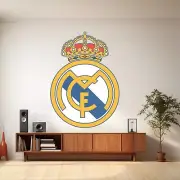 Real Madrid Logo Wall Decals - Football Soccer Team Kids Room Stickers