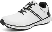[JiuQing] Men's Spikeless Golf Shoes Waterproof Professional Golfing Trainers Anti-Slip Walking Footwears