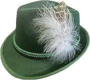 [ａ aternee] Fedora Hats for Men, Classic Panama Hat, Decorative Sun Hat Costume Hat Short Brim Jazz Cap for Cocktail Party Fancy Dress