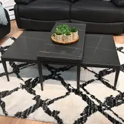 Ice Stone Set of 2 Coffee Table