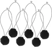 6pcs Cat Teasing Balls with Bell Interactive Replacement Balls for Cat Trees Scratching Posts Durable Engaging Play