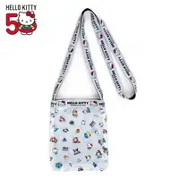 在飛比找蝦皮購物優惠-【現貨】小禮堂 Hello Kitty 防水網袋斜背手機包 
