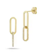 Ember Fine Jewelry 14K 0.40 ct. tw. Diamond Link Earrings