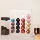 Coffee Pod Holder For Nespresso Hold 40 Capsule Acrylic Magnetic Storage Ra RNAU