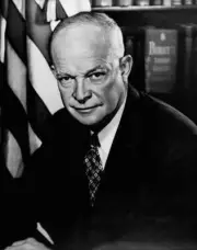 President Dwight D. Eisenhower 1950 Old Photo