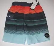Rip Curl Toddler Boys 3T Board Shorts Swim Trunks Elastic Waist Daybreaker Blue