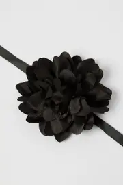 Black Floral Chocker