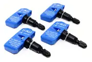 4 TPMS 433mhz Tire Pressure Sensors Bentley Matte Black Aluminum Valve Stems