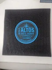Olmeca Altos 100% Agave Tequila Bar Mat Heavy Duty XL Rubber 14x14 New