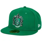 Harry Potter Slytherin House Crest New Era 59Fifty Fitted Hat Green