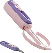 Multifunctional Scissors | Box Cutter,2 In 1 Ergonomic Non-Slip Scissors, Lightweight Retractable Box Cutter, Portable Gadget, Cutting Supplies for Workplace Home School