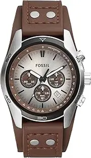 [FOSSIL] Coachman Men's Watch with Genuine Leather Bracelet Cuff