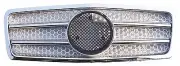 Front Grille Fits Mercedes Benz W210 95-99 Pre-Facelift Chrome&Silver A Style