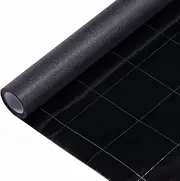 VELIMAX Static Cling Total Blackout Window Film Privacy Room Darkening Window Tint Black Window Cover 100% Light Blocking No Glue (17.7 x 118 inches)