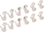 NEW Taylor 12-String 6x6 Guitar Tuners, 1:18 Ratio - POLISHED NICKEL, #181-12PN