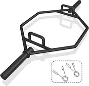 Costway 142cm Olympic Hex Barbell Bar Trap Hex Weight Lifting Gym Home Fitness Equipment