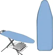 Ironing Board Cover 130 x 51 cm Equipped with Elastic Band, Ironing Board Cover for Steam Irons and Steam Irons, Blue Ironing Board Cover, Comfortable Ironing Board Cover