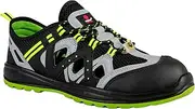 [PROOF comfort&safety] Proof Comfort & Safety Work Shoes, Work Sandals, Suede, Leather, Microfibre, Textile Insole That Absorbs Sweat, Polyurethane Sole, Crack Resistant, Air Circulation, Size: 35-50, Black and White, 9 US