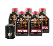 5L Motul 8100 X-CESS GEN2 5W-40 Wix Filter Motor Oil Change Kit API SN