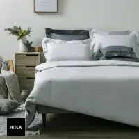 在飛比找momo購物網優惠-【HOLA】托斯卡素色純棉床包雙人銀灰(雙人)