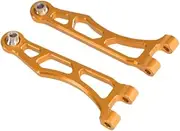 Oshhni Front Upper Arms RC Suspensions Arms Kit 1/16 RC Car Parts Upgrade Kit Spare Parts Left Right Arms Sturdy for Scy 16102, Gold
