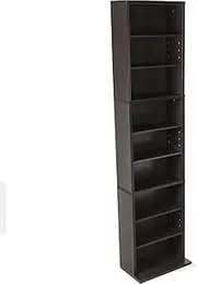 [Atlantic] Summit Media Cabinet 261CD/114DVD/132BluRay/Games Espresso