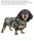 Puppia Mountaineer Winter Dog Coat with Integrated Harness No Pull Cold Mediu...