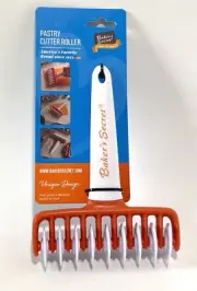 Baker's Secret Pastry Cutter Roller Works Dough Hassle Free-Pastries Pizza Dough