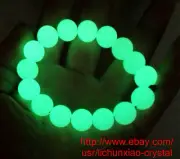 (15 Pcs) "Glow In The Dark" Tibetan Wealth-God Ancient Luminous Stone Bracelets