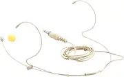 ibasenice Singer Host Headset Mic Ear Phone Earbud Noise Reduction Noise Canceling Headphones Headphones Wired Wire Headphones Noise Cancelling PVC Beige