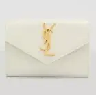 YSL Cream Snake Embossed Small Monogram Wallet NEW IN BOX!