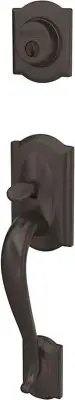 Schlage Lock Company FC58CAM622 Camelot Handleset, Matte Black