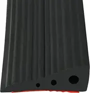 Indoor Threshold Ramp, 2/2.5cm Height Silicone Anti Slip Wheelchair Ramp, Self Adhesive Door Threshold Ramp Strip for Sweeper, Bathroom (60 x 20mm, Black)
