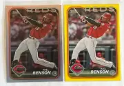 2024 Topps Series 2 Will Benson Lot x1 Rainbow x1 Yellow Reds