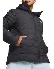 [Puma] Essentials Hooded Padded Jacket in Black