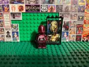 Custom Lego Brickluv Satin Red Dr. Pepper Clone Trooper with c3po frame