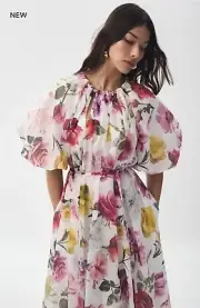 AJE FLEUR MIDI DRESS , SIZE-AU/UK 10 , US-6 , RRP $595