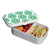 Lunch Box Food Container Snack Picnic Authentic Wood Strap Cutlery Green Recycle