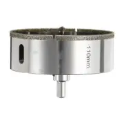 Diamond Hole Saw 4-11/32"(110mm) Tile Drilling Tool with Guiding Drill Bit