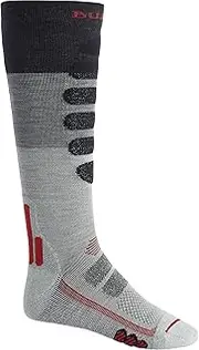 [Burton] Men's Performance + Lightweight Compression Sock, Gray Heather Block, Small