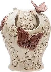 Foreside Home and Garden Butterfly Urn Fountain Rust Cream Stoneware by Foreside Home & Garden