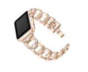 Fashion Stainless Steel Metal Shiny D-chain Strap for Apple Watch Apple Hand Iwatch5 4 3 2 1-4