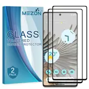 [2 Pack] Google Pixel 7 Pro (6.7") Tempered Glass Full Coverage Crystal Clear Premium 3D Edge 9H HD Screen Protector by MEZON (Pixel 7 Pro, HD Full)