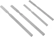 Healvian 4pcs Manicure Tools Nail Manicure Kit Women Carbide Polish Metallic Miss Manicure Finger Pedicure Kit Pedicure Tools Manicure Files Manicure Sanding Strips Silver Stainless Steel