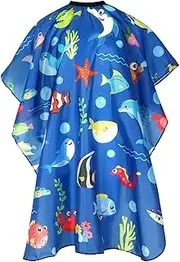 FEBSNOW Kids Hair Cutting Cape, Professional Barber Cape Cartoon Pattern Apron
